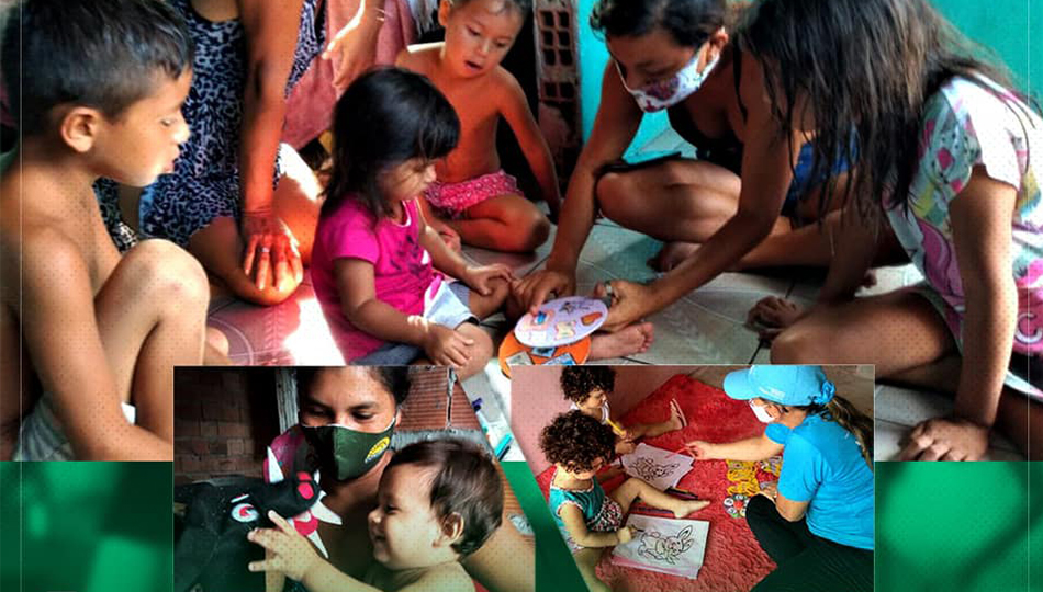 Visita do Programa Criança Feliz na Comunidade do Acarajó.