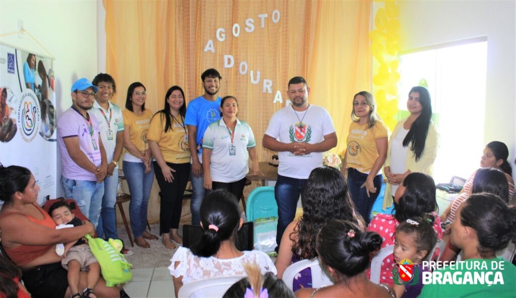 PALESTRA CAMPANHA AGOSTO DOURADO NA UBS DO ACARAJÓ. – Prefeitura de Bragança