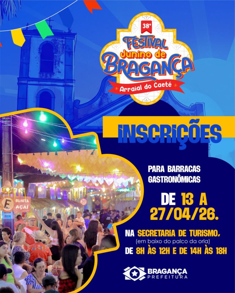 Prefeitura abre inscrições para artesãos e artistas no Arraial do Caeté em Bragança