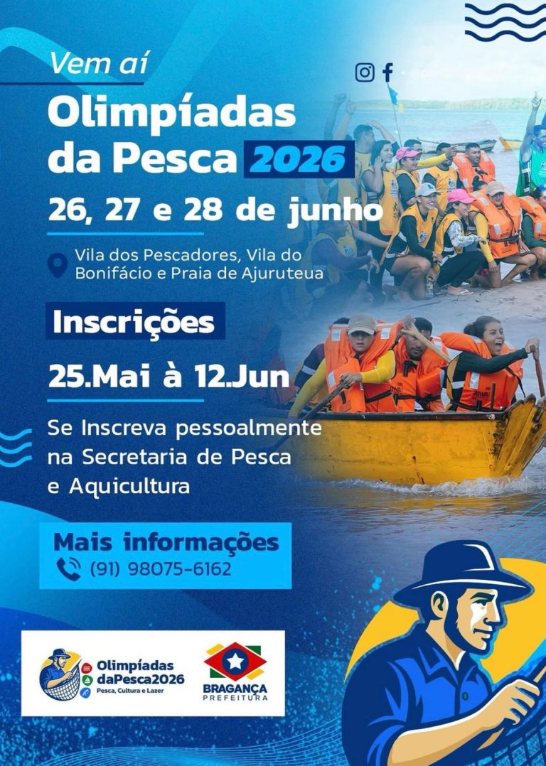 Olimpíadas da Pesca 2026 prometem movimentar comunidades e fortalecer tradição pesqueira