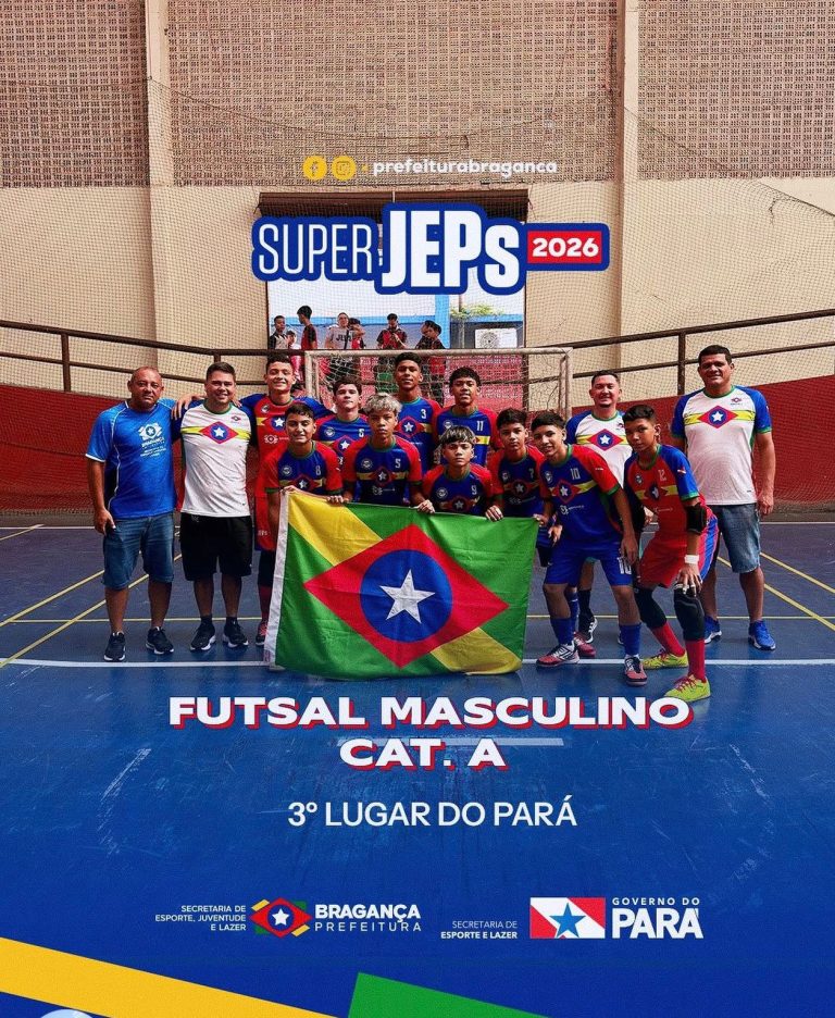 Futsal Masculino – Categoria A conquistou o 3º lugar no Pará durante o Super JEPS 2026