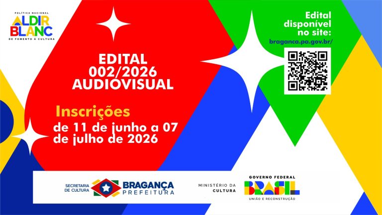 DISPONÍVEL EDITAL DO AUDIOVISUAL PELA POLÍTICA NACIONAL ALDIR BLANC