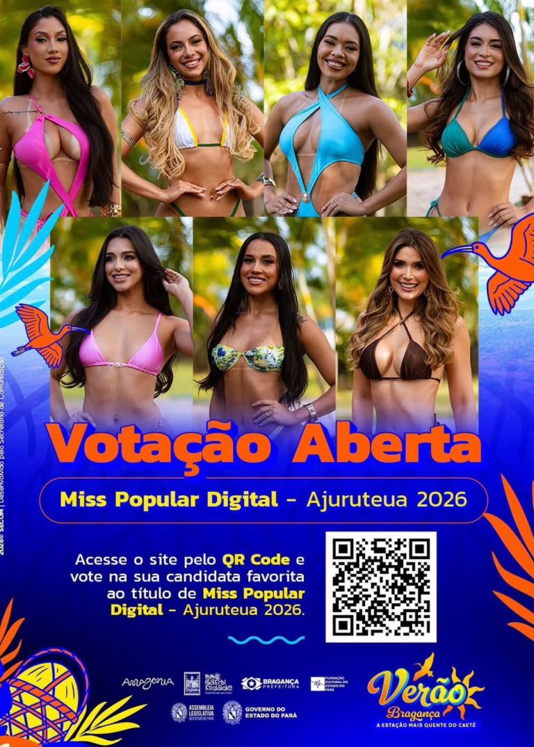 VOTAÇÃO ABERTA PARA A MISS POPULAR DIGITAL – AJURUTEUA 2026