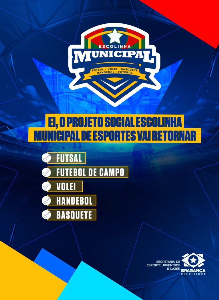 O Projeto Social Escolinha Municipal de Esportes está de volta