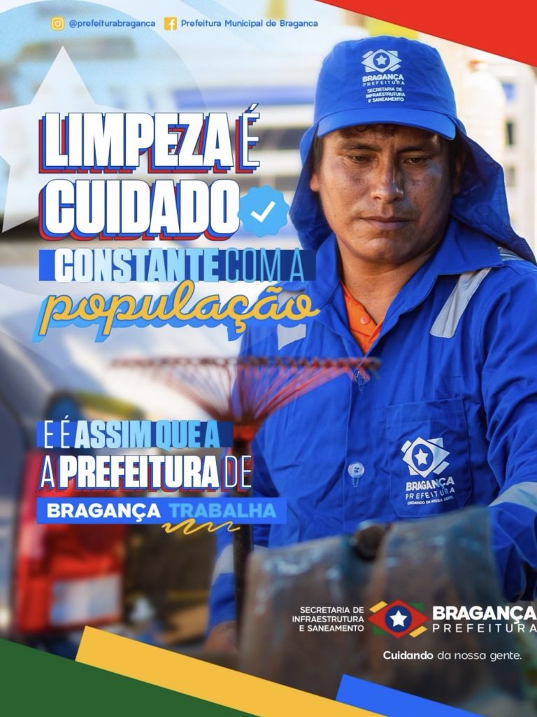 Serviços de limpeza urbana mantêm espaços públicos de Bragança cuidados