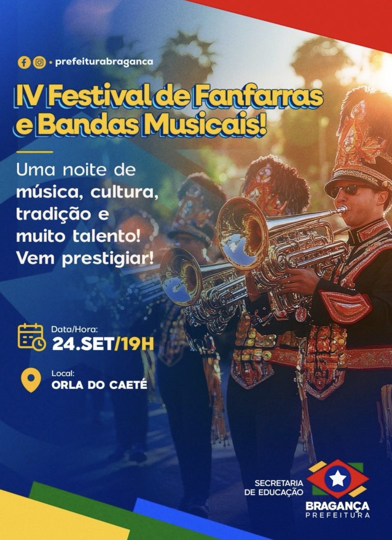 IV Festival de Fanfarras e Bandas Musicais movimenta a Orla do Caeté